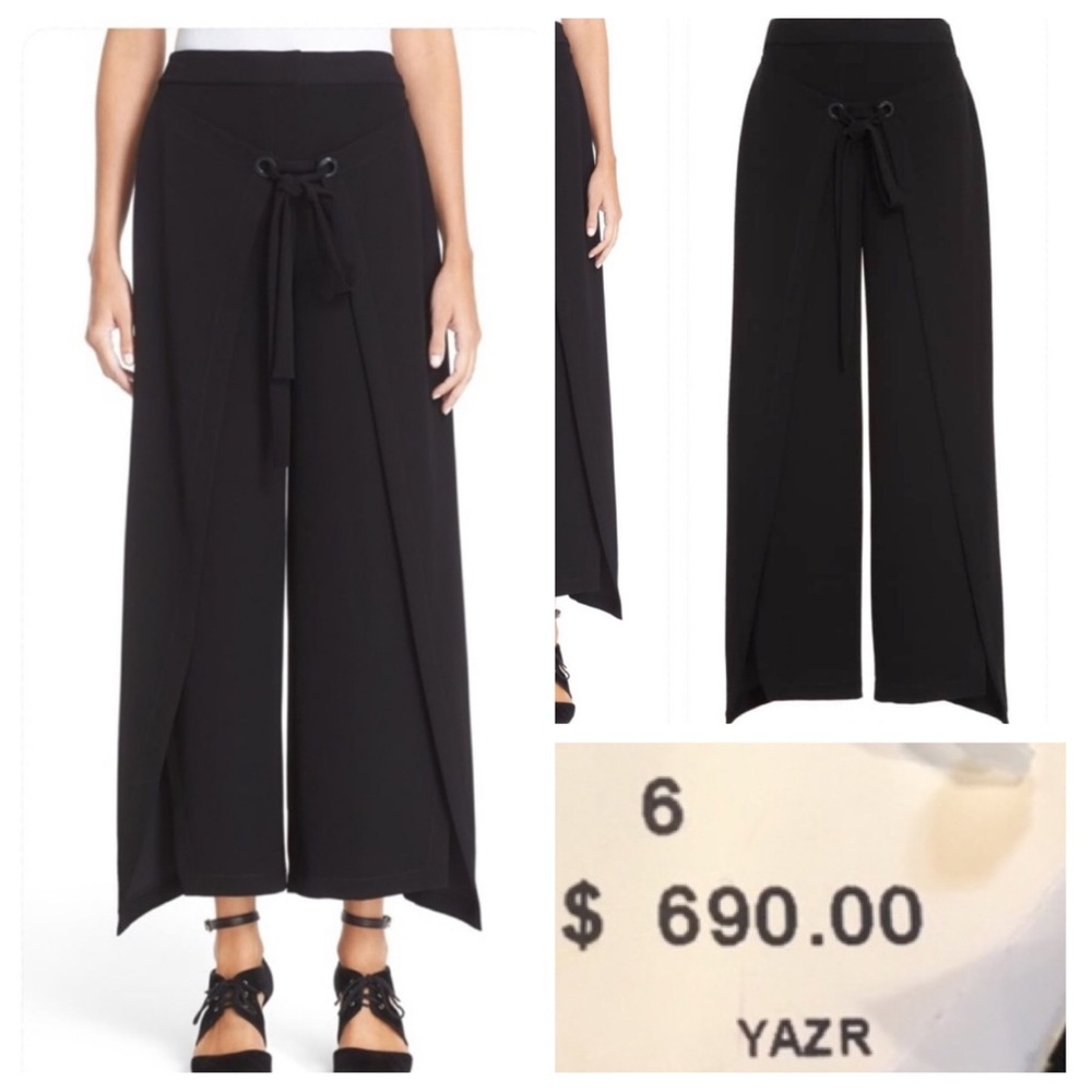 NWT! YIGAL AZROUËL Giorgio Wrap Front Wide Leg